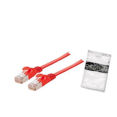 Shiverpeaks RJ45 Network Cable Flach, CAT.7 Roh, Slim, 7,5M Red — image 1