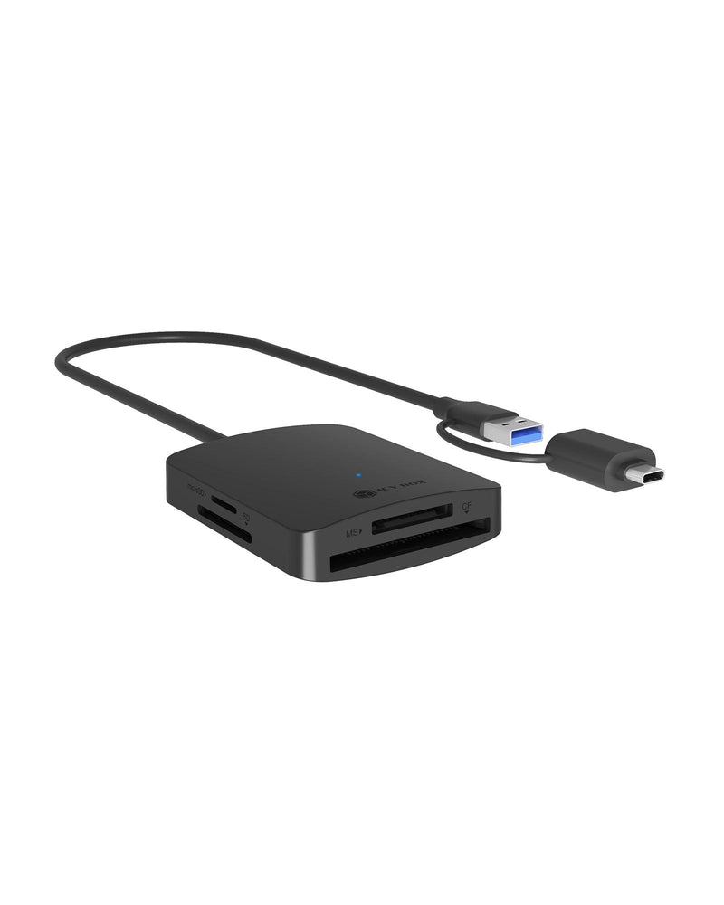 Card Reader Cf, Tf, Sd, microSD, Type-c + a, IB-CR302-CU3
