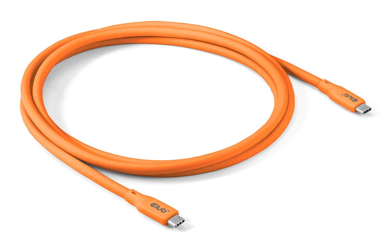 USB Cable -c To USB-C 2M/M/M Orange CAC-3000 CLUB3D
