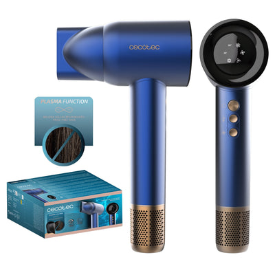 Cecotec Hair Dryer Ionicare Rockstar Nano Iontech, Hair Blue/Gold 1600 Watts A01_EU01_101446 — image 1