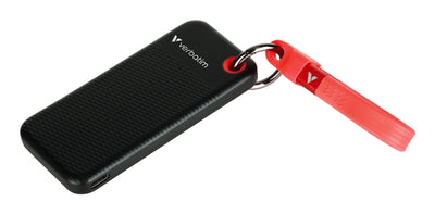 Verbatim SSD 128GB, USB 3.2, Type-c, Pocket, Black/Red — image 1