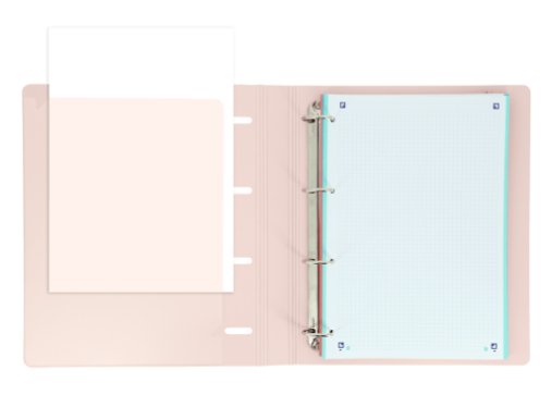 Oxford &you Folder 4 Anillas Europeanbinder Polyfoam C/ Spare Part 100H 5X5 A4 + Pink Chicle