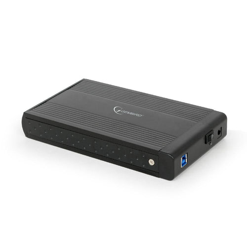 Gembird External Enclosure HDD3.5'' SATA USB 3.0, Aluminium Black — image 1