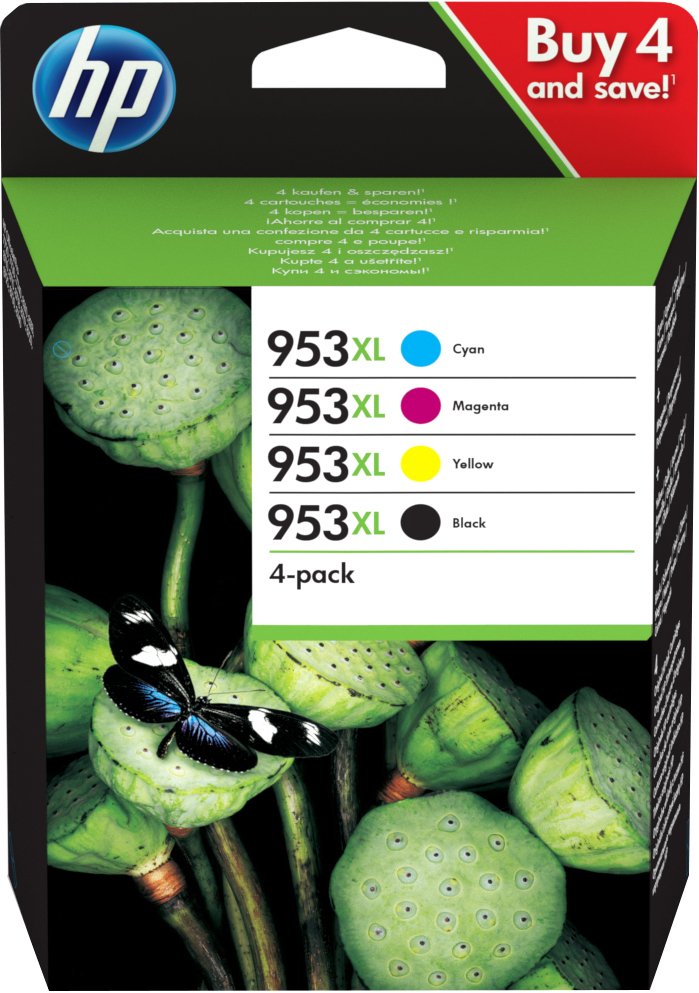 HP Multipack Black / Cyan / Magenta / Yellow 3HZ52AE Mcvp 01 953 XL
