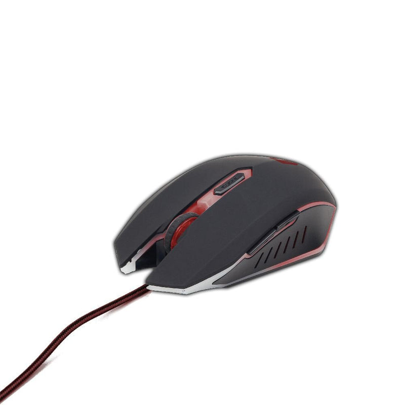 Gembird Mouse Gaming 2400DPI 6 Buttons USB 1.30M LED Red MUSG-001-R