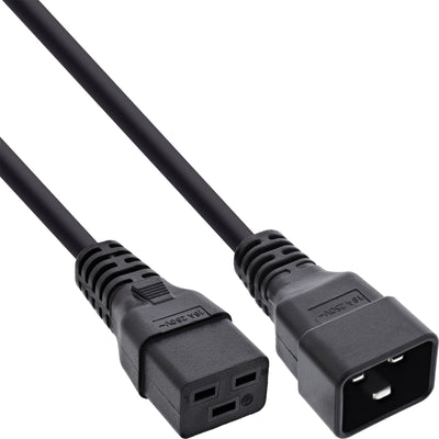 Inline Cable Power C19 a C20 3 Pines IEC Male a Female Black 7,5M — image 1