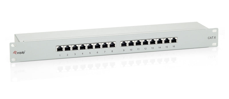 Equip Patch Panel 16 Ports Categoria 6 Apantallado Grey Claro