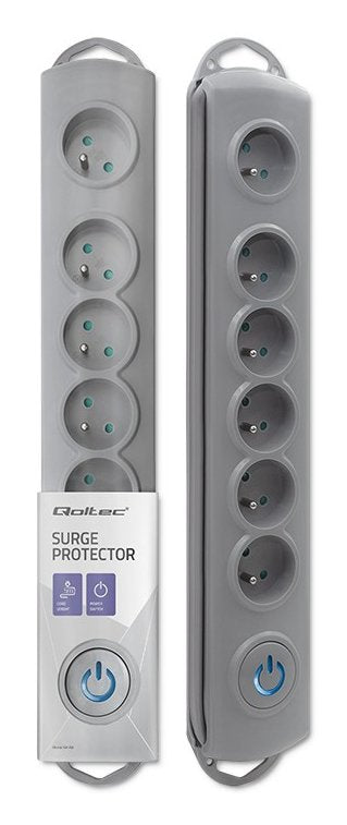 Qoltec Power Strip 50199 Surge Protector 6 Sockets 5M — image 1