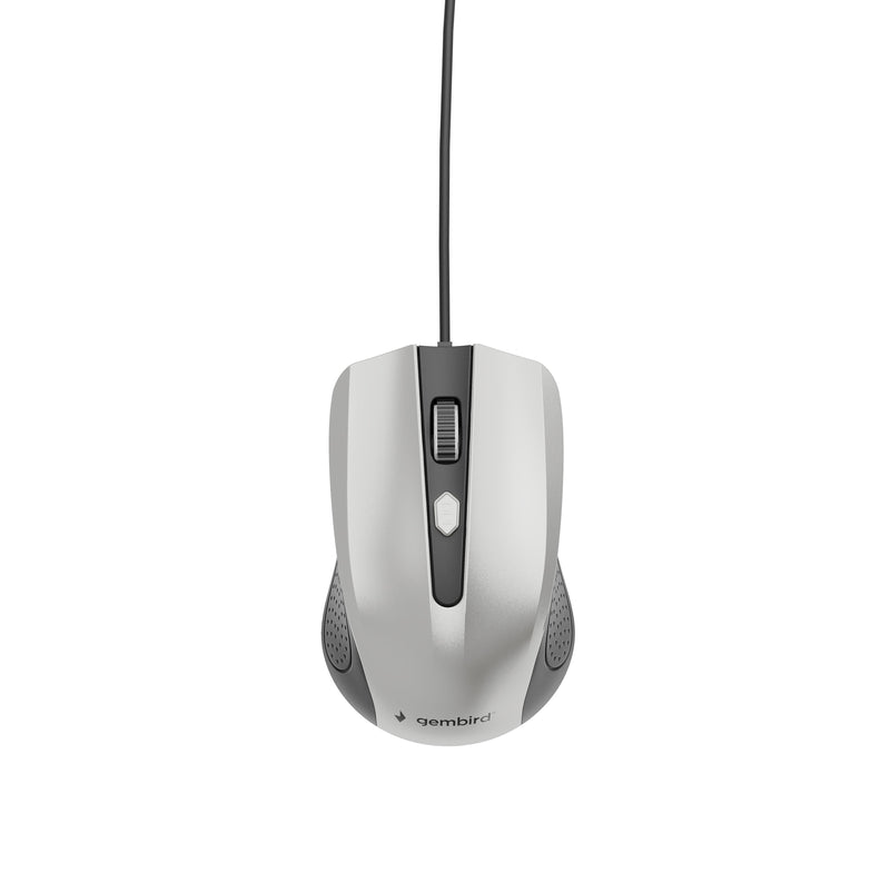 Gembird Mouse MUS-4B-01-BS Óptico 1200 DPI Colour Silver