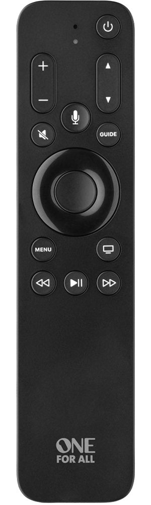 One For All Remote Control Spare Part Apple Siri Remote 3EN1 Black Apple TV, With Retroiluminación URC1110