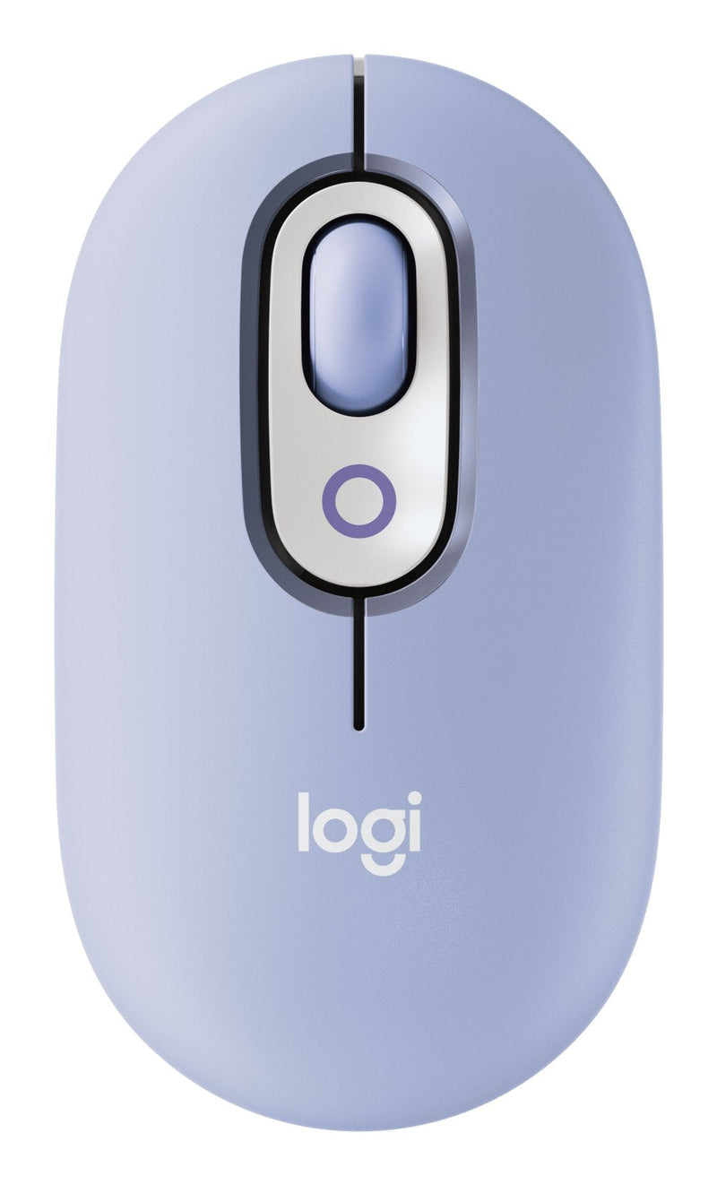 Logitech Pop Mouse, Wireless Mouse Bluetooth Lila