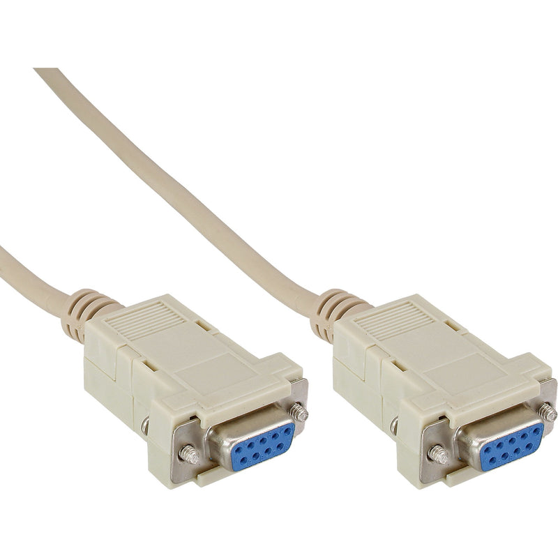 Inline Cable Módem Nulo 9 Pines Female a Female With Clamp 2M
