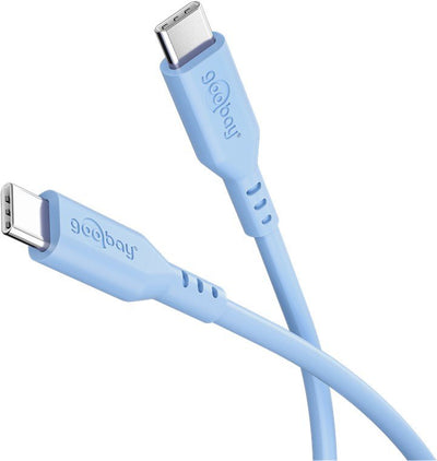 Goobay Cable USB-C Silicone 1.5M, Blue — image 1
