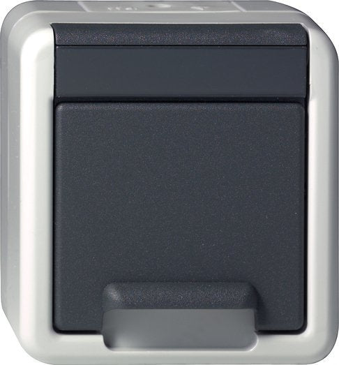 Gira 444030 Schuko Kd Wg Ap Grey