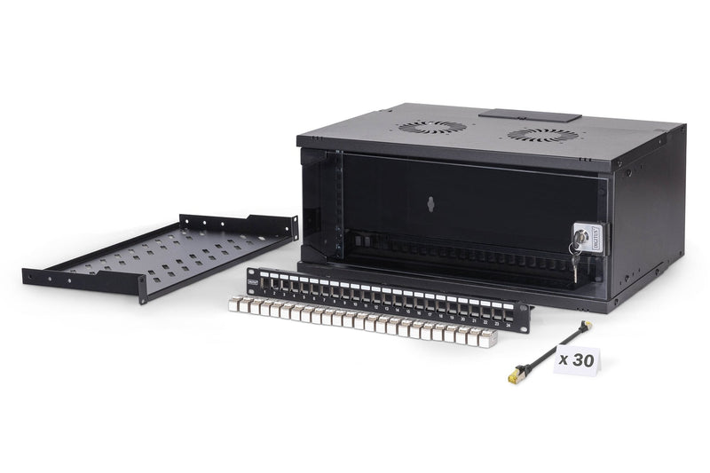 Set Network 19, Housing Mural 4U And Accesorios, Black Version Soho Pro, Without Montar