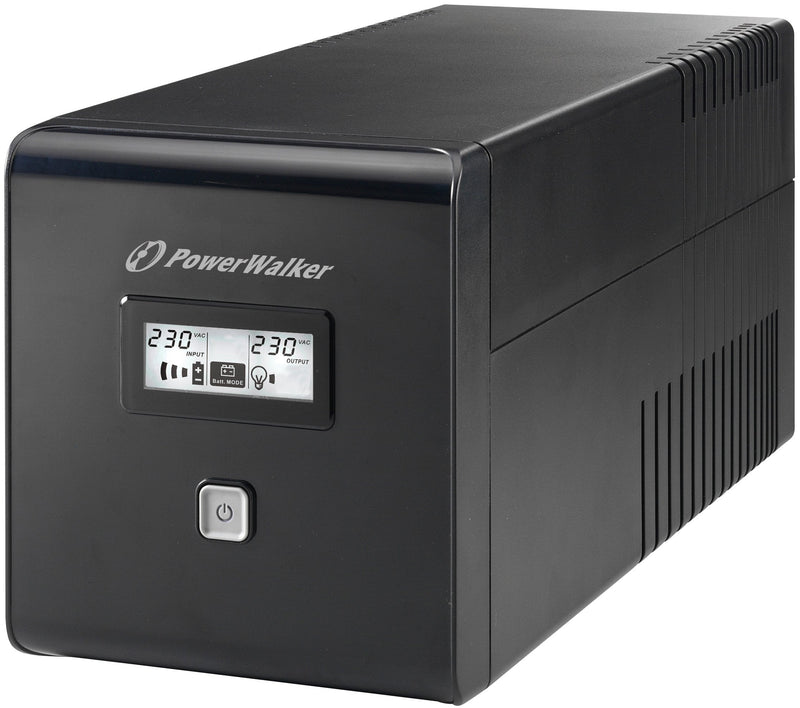 Power Walker UPS Line-interactive 1000VA 2X Schuko, 2X Iec, RJ11/RJ45, Usb, LCD