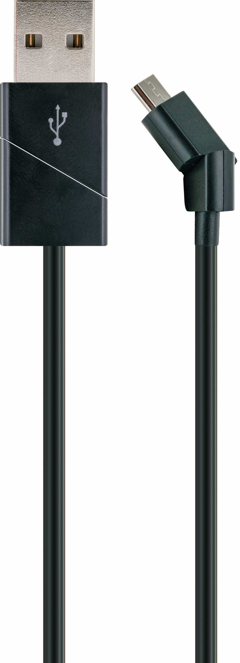 Schwaiger USB Cable 2.0 - USB 2.0 Micro B St., 1.2M, Black