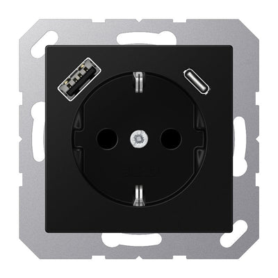 Jung A1520-15CASWM Socket Schuko M.usb Type AC — image 1