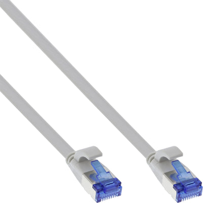 Inline Network Cable Flat , U/FTP, CAT.6A, Tpe Libre Halógenos, Grey 1M — image 1