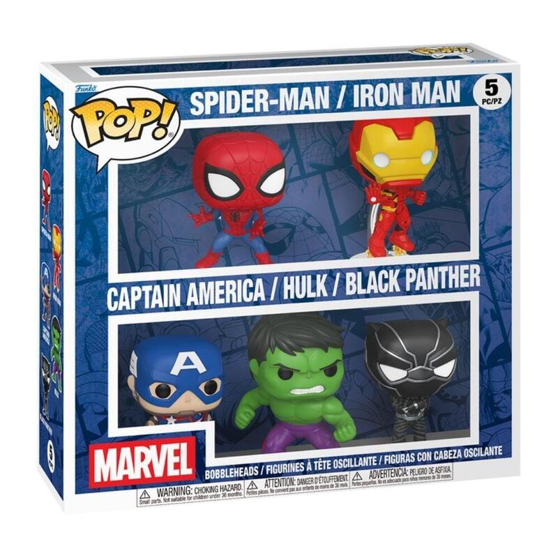 Blíster 5 Figuras Pop Marvel