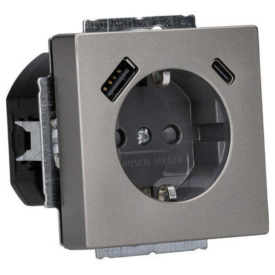 Busch Jaeger 20 EUCB2USBAC-866 20 EUCB2USBAC-866 Schuko®- USB-A + C Socket Power — image 1