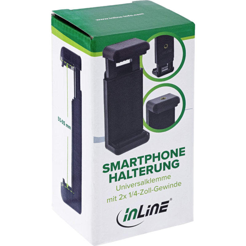 Inline Stand Universal Smartphone Tripods Selfie Stick Black