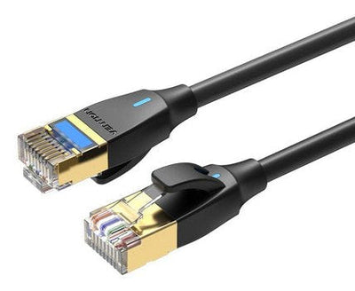 Vention CAT.8 SFTP Patch Cable Cabl RJ45 30AWG 2M Black Slim — image 1