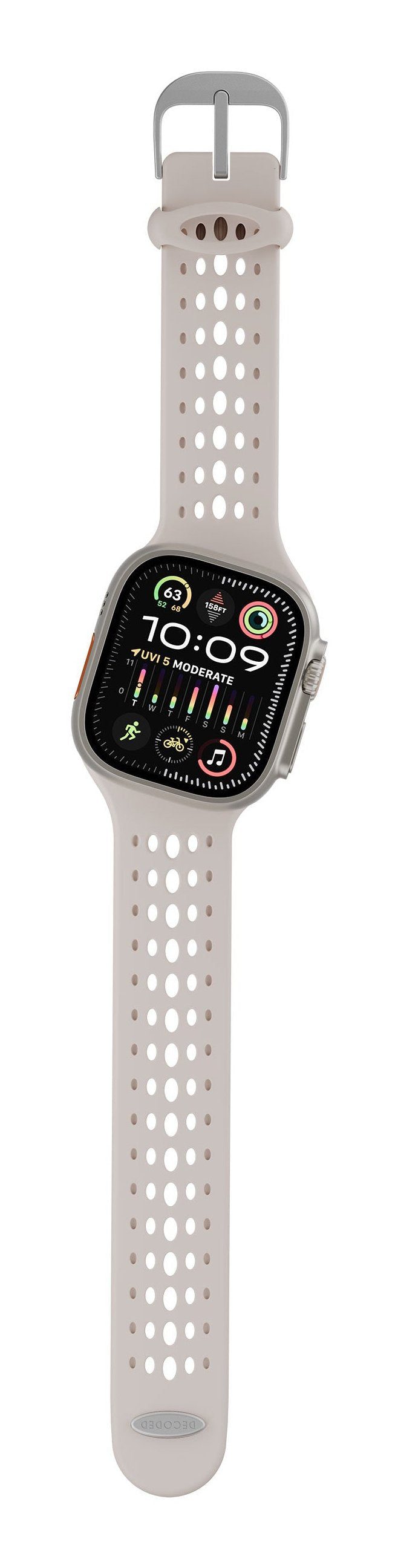 Decoded Silicone Ares Or Strap For Apple Watch 44/46/49MM Clay