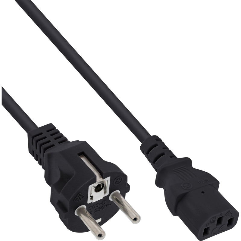 Inline Cable Power Type F a 3 Pin C13 IEC 1.5M