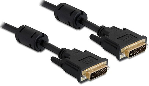 Delock Cable DVI 24 + 5 Connector Male DVI 24 + 5 Connector Male 5M Black — image 1