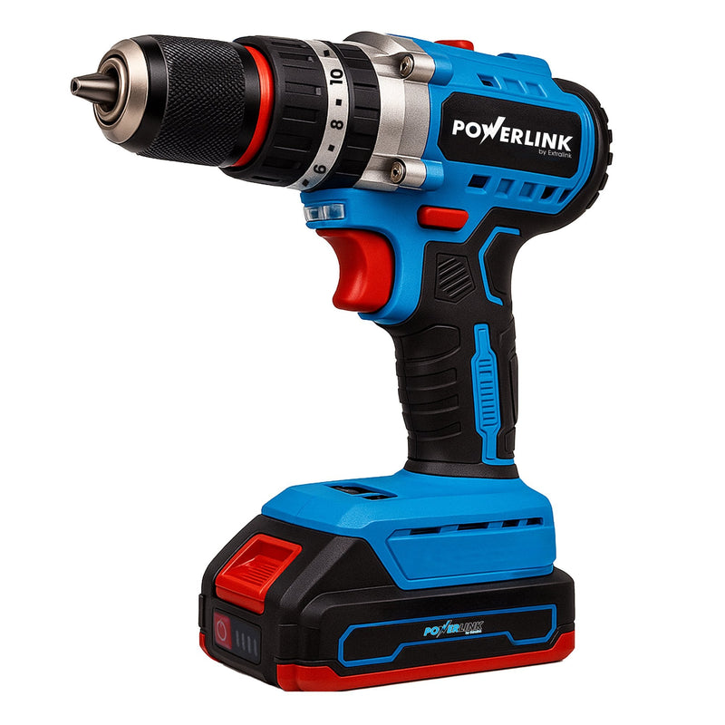 Extralink Battery Drill Atornillador PWL-CD1002C 10MM 20V 2X1,5AH