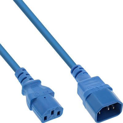 Inline® Cold Device Extension, C13 / C14, Blue, 1.5M — image 1