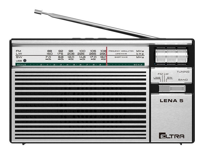 Radio Lena 5 USB Srebrne