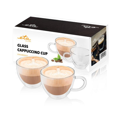 Eta ETA518092010 Cups Capuchino With Handle 2 Units Glass — image 1