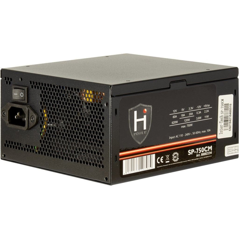 Power Supply Inter-tech Hipower SP-750CM Power 750W 20 + 4 Pin ATX Black