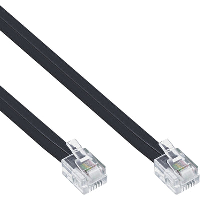 Inline Cable Modular RJ12 Male a Male 6P6C 0.5M — image 1