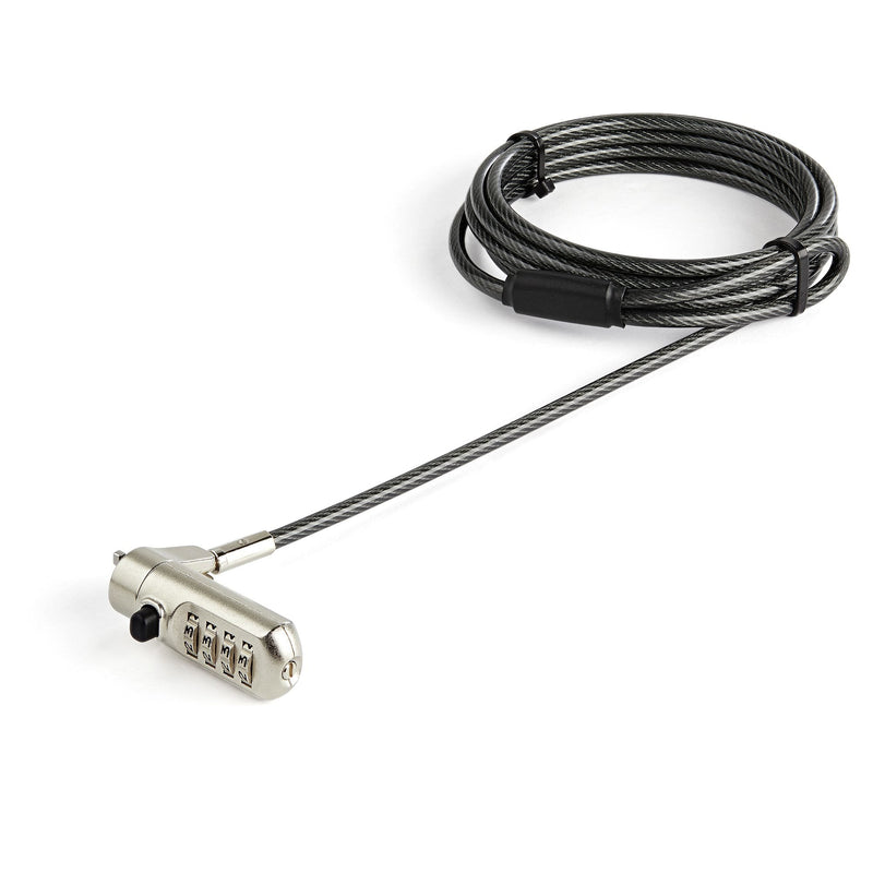 StarTech.com Cable 2M Security Computer Laptop - With Padlock - Slot Nano - Combinación