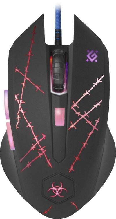 Defender Mouse Forced GM-020L Set Ambidextro USB Type a Óptico 3200 DPI — image 1