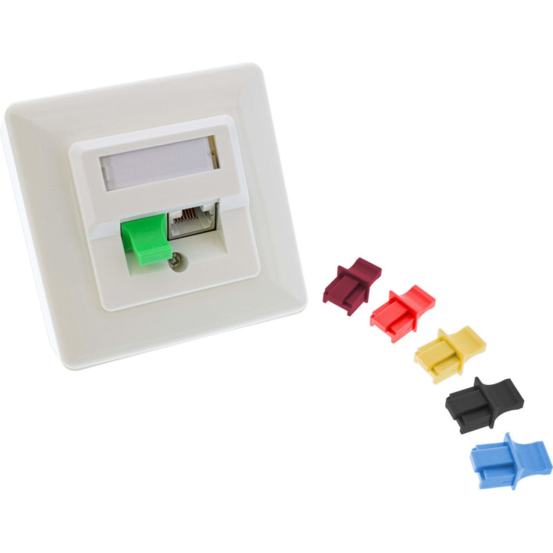 Inline Dust Cover RJ45 Female Blue 10UDS.