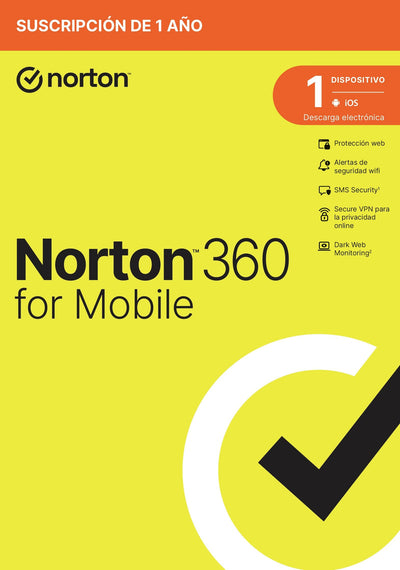 Norton 360 Mobile Es 1 User 1 Device 12MO Box — image 1