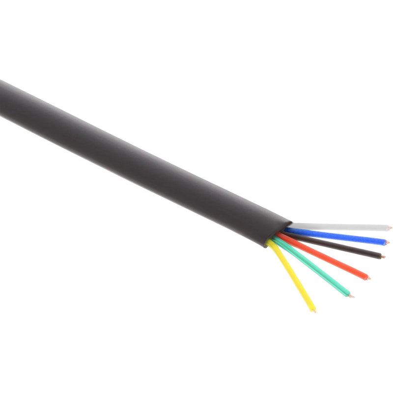 Inline Cable Modular Cable Flat 6 Hilos Black 100M