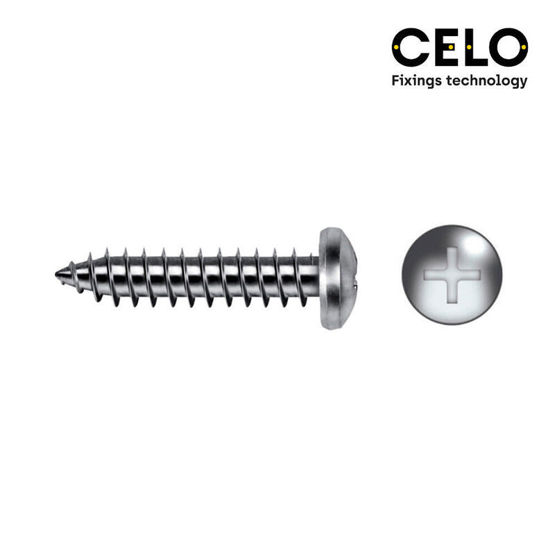 Celo Caja 250 Unid. Tornillo Chapa Alomada Philips Din/Ref 7981 4,8X16MM Zincado