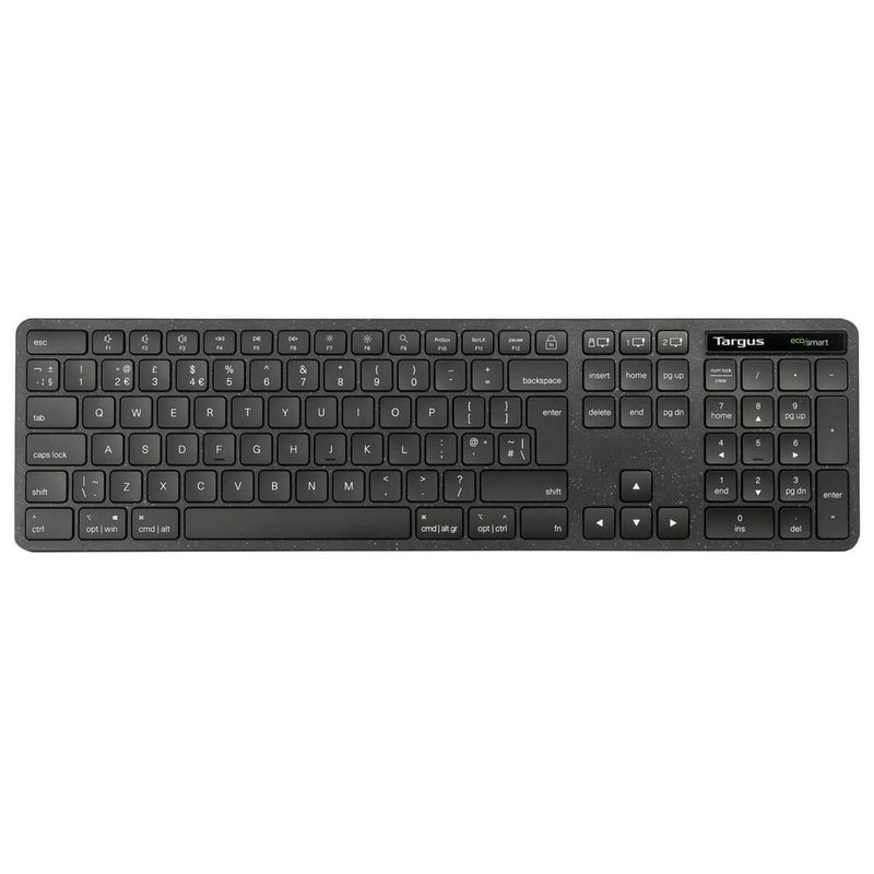 Targus Ecosmart Keyboard Full Size Antimicrobiano Wireless Bluetooth 5.0 2.4GHZ Azerty French Black