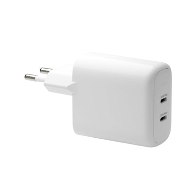 DBRAMANTE1928 Re-charge Power Adapter 20 Watts 3A Pd/Pps 2 Connectors Output (24 Pin Usb-c) White Europa — image 1