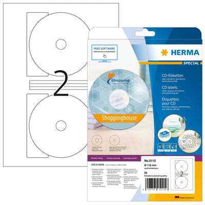 Herma 5115 Label Printer White Label Printer Self-adhesive — image 1