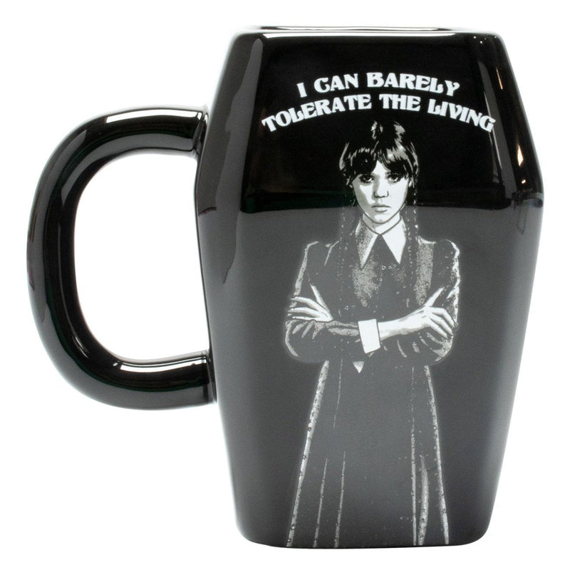 Wednesday - Mug & Socken Set Im Sarg Design