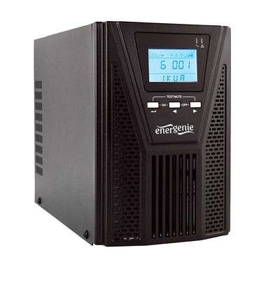 Energenie UPS EG-UPSO-1000 Online UPS 1000VA 1X Schuko 3X IEC LCD Display Black Colour — image 1