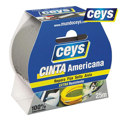 Ceys Tape Americana Silver Roll 25M X 50MM 507603 — image 1
