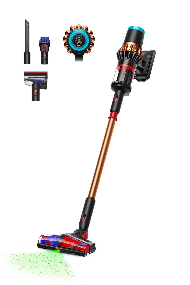 Dyson Aspiradora V16 Piston Animal Broom 2 1 Battery Secar Hepa Without Bag 900W Black Cobre