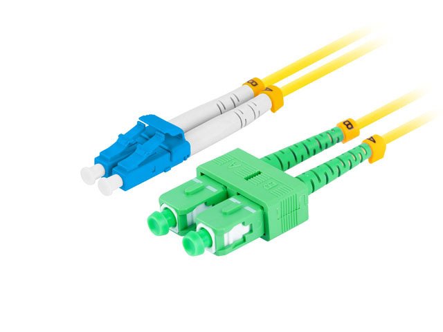 Lanberg Cable Fibre Optic Sm Lc Upc-sc Apc Duplex 2M Lszh G657A1 3.0MM Yellow